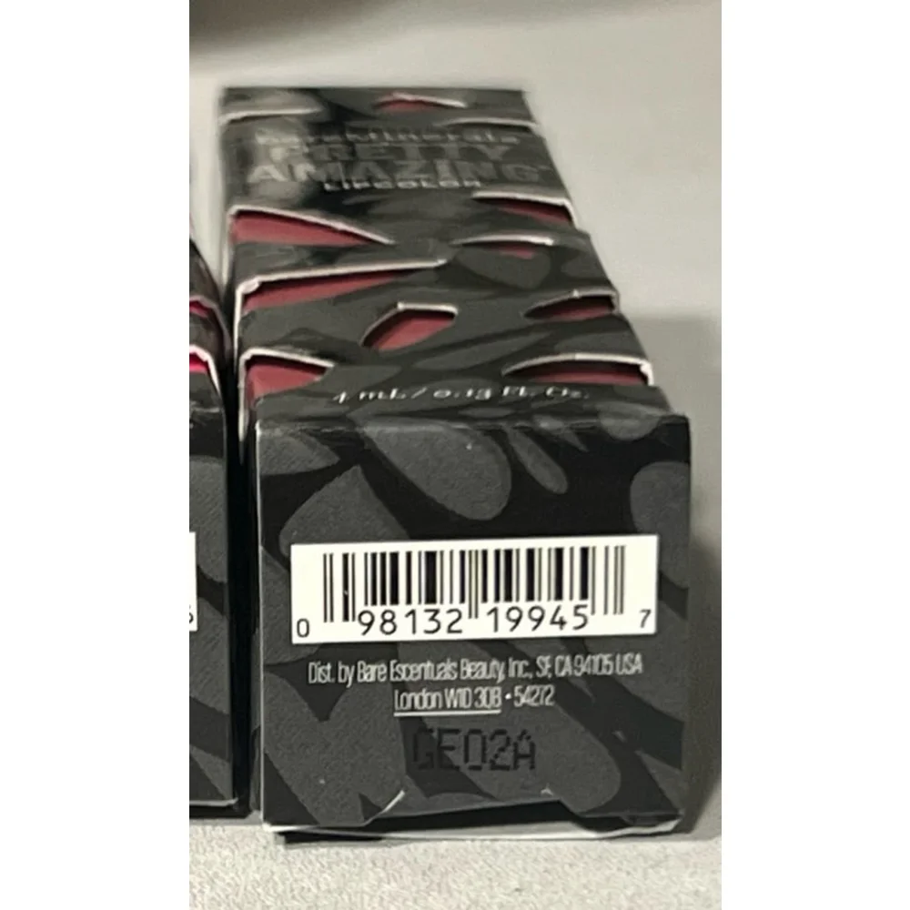 New BareMinerals Pretty Amazing Lip Color 4ml Full Size Shade Fearless